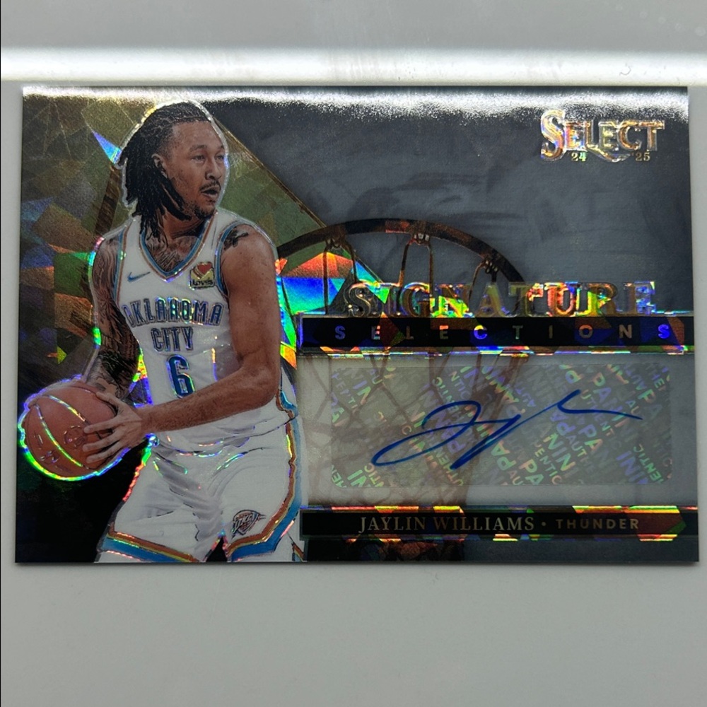 RARE Jaylin Williams Signed Basketball Card
